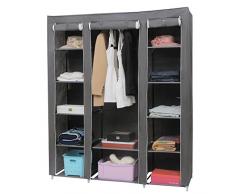 Songmics Armario Closet organizador Textil Plegable Color Gris 175 x 150 x 45 cm LSF03G