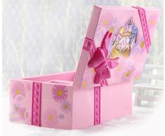 Dehang - Joyero Caja de música mecánica para bebés - Diseño de Caja de niños con princesa - Juguete con sonido instrumento musical regalo para bebés niños niñas chicas mujeres