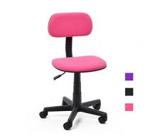 Silla de oficina de color rosa ajustable / ordenador para Niños habitación