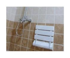 SoBuy® Banco de pared, silla de pared, silla plegable, taburete para ducha, taburete, asiento plegable, FWH01-W, color: blanco