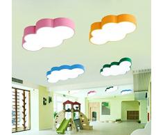 Lámpara Infantil Bebé Proyección Nubes LED Baby Luz Niños Lámpara de techo Wolke Cloud – Lámpara de techo para habitación infantil lámpara Niños Dormitorio Lámpara Dormitorio habitaciones lámpara regulable azul azul Talla:35CM 13W