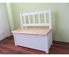 Best of JAM - Juego de muebles infantiles, 1 mesa, 1 silla y 1 banco, color madera y blanco