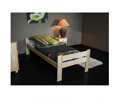 JUSThome Pola Cama juvenil + Listones Color : Pino Tamaño 90 x 200 cm
