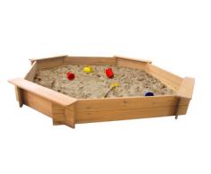 Garden Games 6410 - Parque de juegos de arena octogonal (de madera natural, 1.8 m)