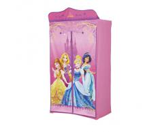 Disney - Armario infantil de tela, diseño de Princesas Disney, color rosa