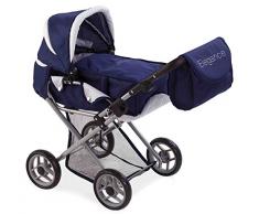 Muñecas Arias 40215 - Coche de muñecas convertible con bolso manillar, color azul