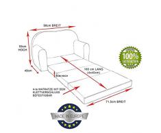 Sofá mueble para niño infantil 3en1 (azul claro auto pequeño B11+)
