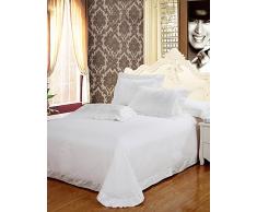 algodón jacquard 4 pieza hueca habitación de la boda juego de cama completo , king