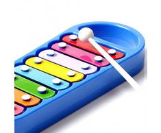 8 NOTA música xilófono infantil niños instrumento Musical juguete sabiduría inteligente Smart desarrollo Platics Musical regalo del bebé