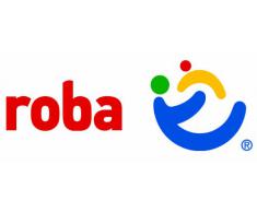 roba-kids - Mesa de juegos en madera natural, color rojo (Roba Baumann 50825)