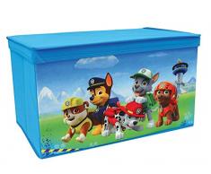 Fun House 712540 Pat vigilancia-Baúl para juguetes plegable, poliéster, azul, 55,5 x 34,5 x 34 cm