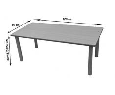Mobeduc 600551.8H133 - Mesa infantil rectangular, 120 x 80 cm, talla 3, madera, color haya y verde manzana