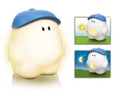 Philips myKidsRoom myBuddy, Lámpara de mesa LED - color azul, luz nocturna infantil