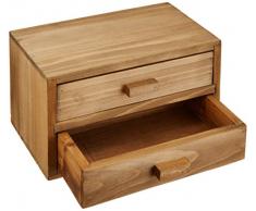 Rangement & Cie RAN7004 - Cajonera (madera de pino, 2 cajones), diseño vintage