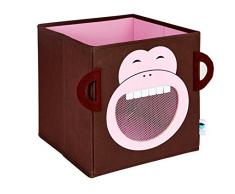 Store.IT 752026 - Caja para guardar juguetes (con ventanilla, diseño de mono