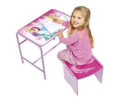 Princesas Disney 472DPN - Juego de escritorio y taburete infantil, color rosa