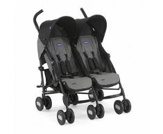 Chicco Echo Twin - Silla de paseo gemelar, color negro