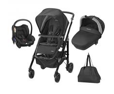 Bébé Confort Loola Excel - Cochecito de paseo, 3 piezas, color negro mate