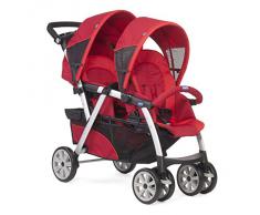 Silla de paseo gemelar cochecito doble Chicco Together 77 Red