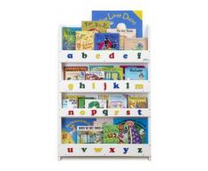 Tidy Books - Librería infantil, diseño de letras minúsculas, color blanco