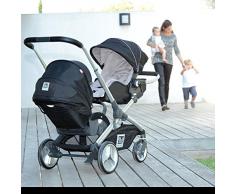 Red Castle Evolutwin - Silla de paseo gemelar, color negro