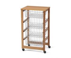 515 GINGERONE Carrito Cocina En Madera