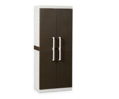 Toomax Rattan Line M - Armario escobero, 2 puertas, 4 estantes