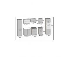 JUSThome Syntka Cocina completa 300 cm Color: Roble glamour