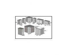 JUSThome Torino III L-Cocina completa 130x230 cm Modelo de manija I