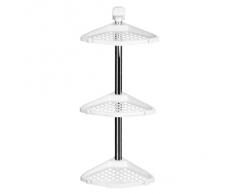 Premier Housewares 1601460 - Estantería esquinera para baño (3 estantes), color blanco