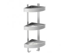 Ikea Grundtal - Estantería para ducha (acero inoxidable, 3 pisos, 26 x 58 cm)