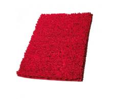 Ridder 497020-350 - Juego de cortina de ducha (flores rojas) con alfombra de color rojo