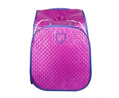 Wefun Sauna portátil Inicio Sauna plegable de vapor Fumigación corporal completa 240v (rosado)