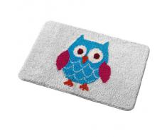 Axentia 282471 - Alfombrilla de baño (50 x 70 cm, microfibra), diseño de búho