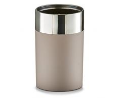 Zeller 18362 - Vaso portacepillos (8 x 10,5 cm), de cerámica, diseño floral