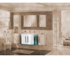 Lavabo mueble para fregadero de Lugano/Como (frente) Color: blanco, color (estructura): pino Antracita