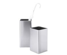 Zack 50477 Angolo - Papelera rectangular sin tapa (40 x 20 x 20 cm)