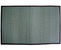 Gelco Design 703588 Bahia - Alfombrilla de baño (pequeñas láminas de bambú, 60 x 90 cm), color azul