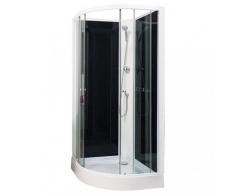 Aqua Plus sachcabgenh9 Gena - 1/4 C 90 cabina de ducha no Hydro gris