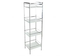 Estanteria 4 Baldas Cristal Frost 35X30X116 Cm.