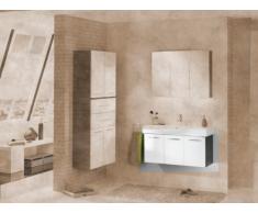Lavabo Armario vadea (frontal): Color Blanco, color (estructura): pino de antracita