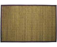 Gelco Design 703588 Bahia - Alfombrilla de baño (pequeñas láminas de bambú, 60 x 90 cm), color verde