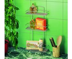 Metaltex Onda - Estante, 3 pisos, para baño