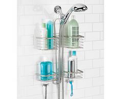 InterDesign - Forma Ultra - Organizador para ducha con cabezal manual - Satinado