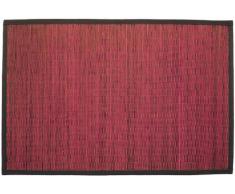 Gelco Design 703587 Bahia - Alfombrilla de baño (pequeñas láminas de bambú, 60 x 90 cm), color rosa