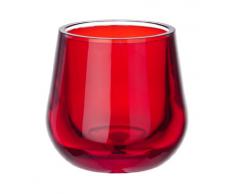 Wenko 21068100 vaso para cepillo de dientes Monaco, rojo