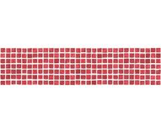 BHF FDB50037 Ceramica para cocina y baño, diseño de mosaico, color rojo