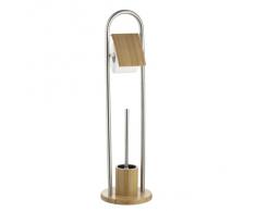 Axentia 282255 - Soporte para la escobilla del WC y papel higiénico, 80 cm