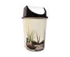 Tontarelli - Papelera tapa basculante stones 5,7l