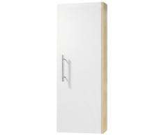 Fackelmann 82041 Domino - Armario de pared para baño (1 puerta, 90 x 30 x 24 cm)